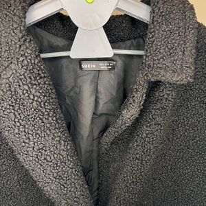 Black Shein Teddy Sherpa